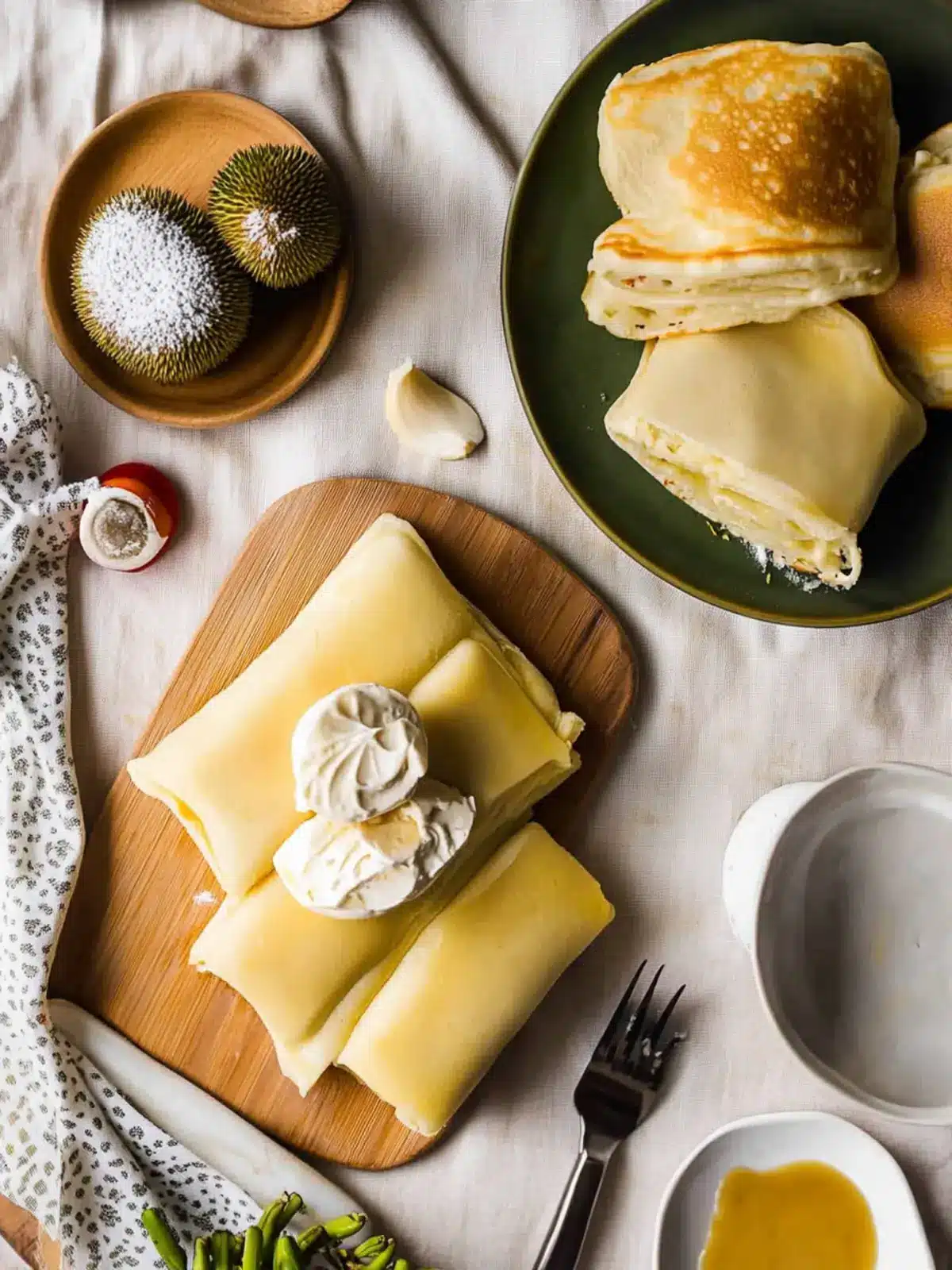 Durian Cream Pancakes