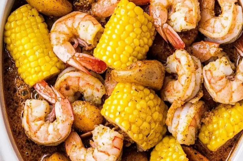 Easy Crock Pot Shrimp Boil
