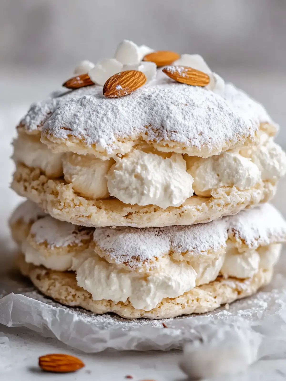 Almond Dacquoise Cream Clouds