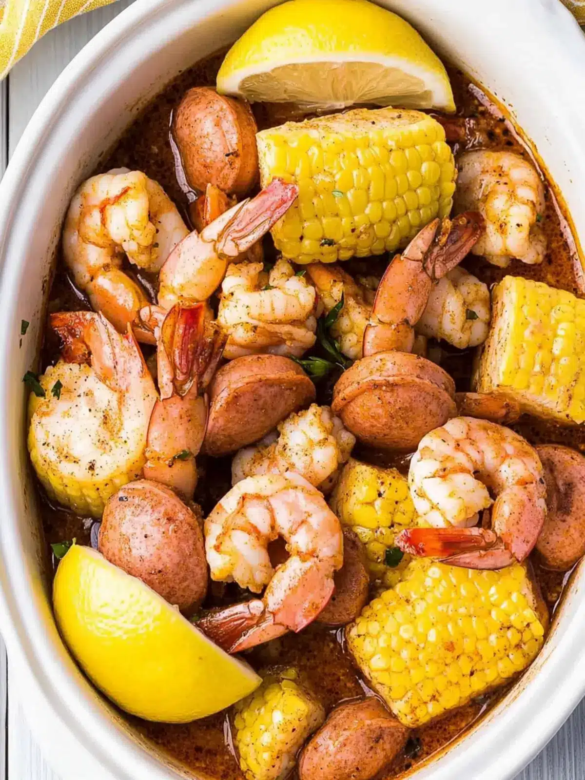 Easy Crock Pot Shrimp Boil