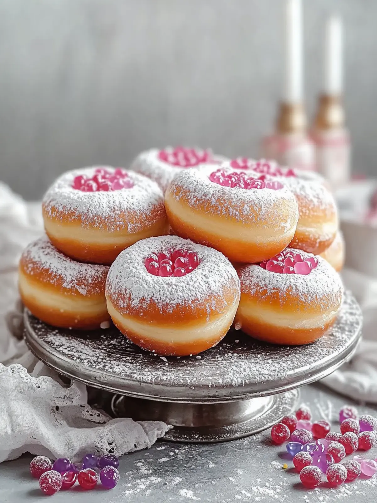 Hanukkah Jelly Donuts