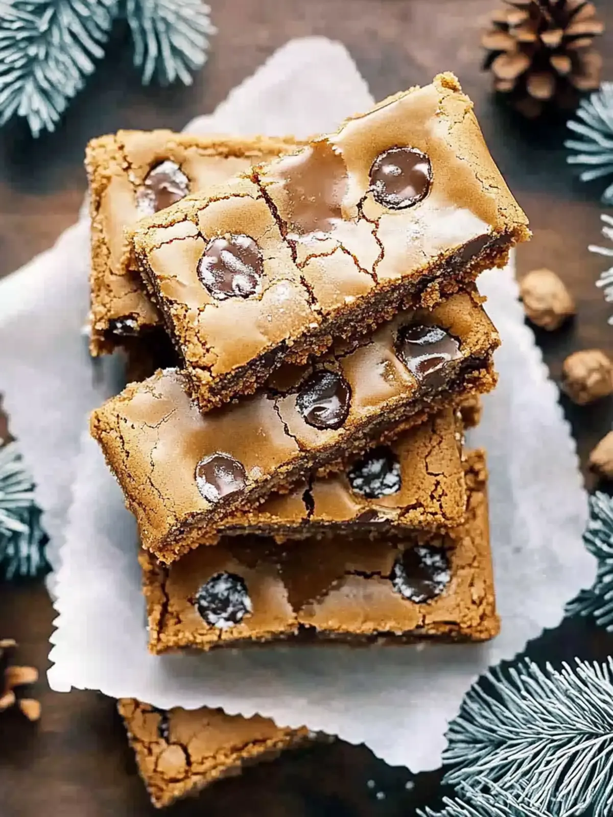 Irresistibly Chewy Brown Butter Gingerbread Cookie Bars 2 Brown Butter Gingerbread Cookie Bars