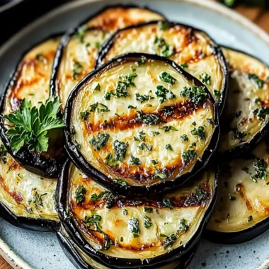 Herb Baked Eggplant Rounds