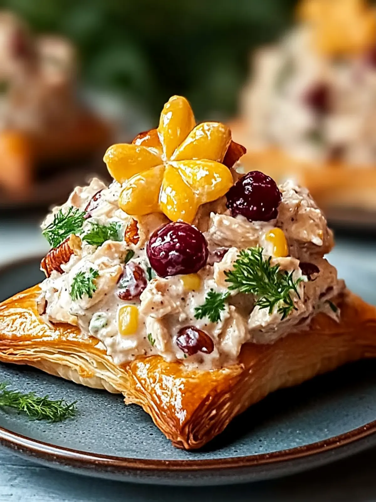 ranberry Pecan Chicken Salad Puff