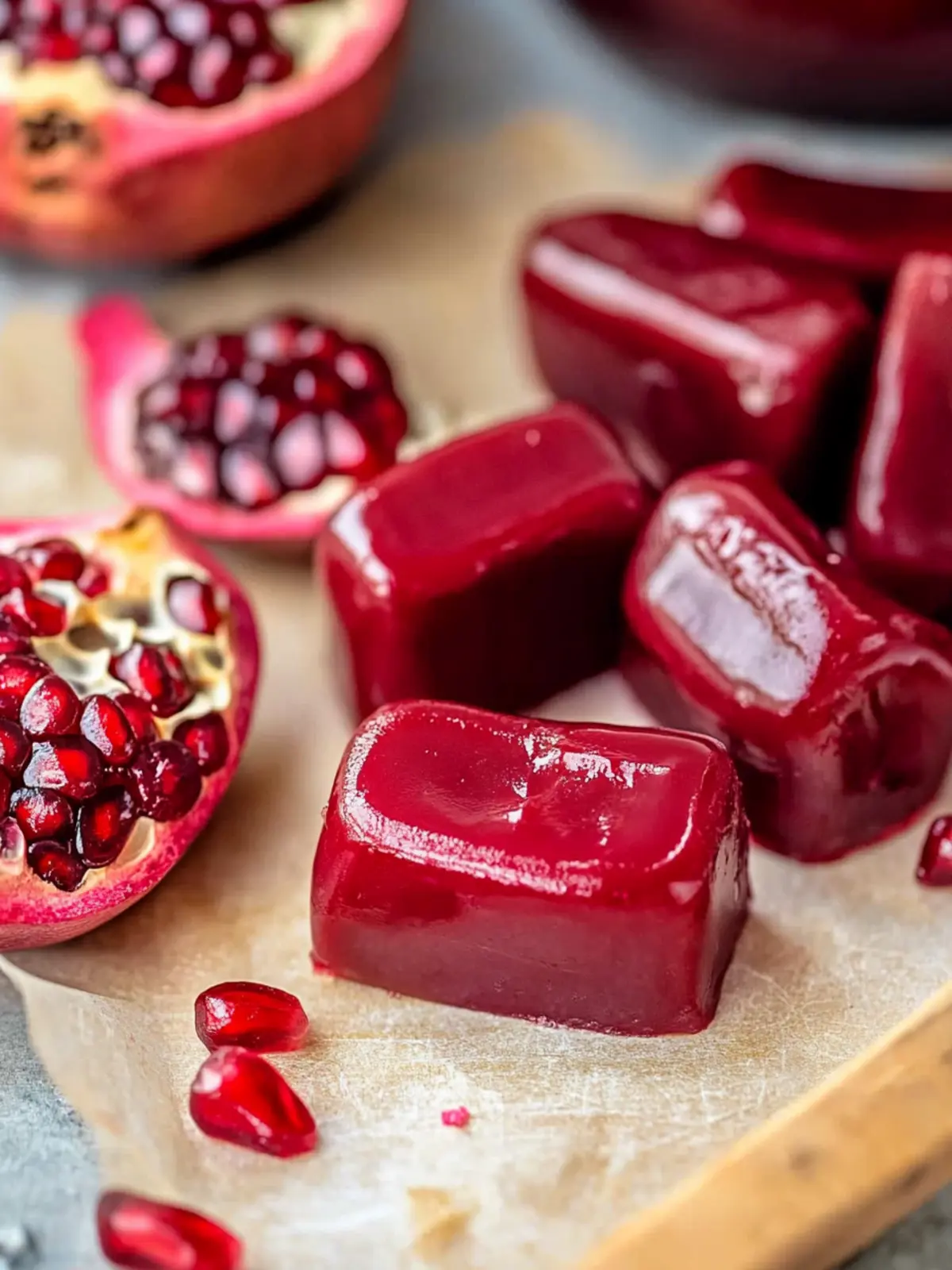 Pomegranate Caramels