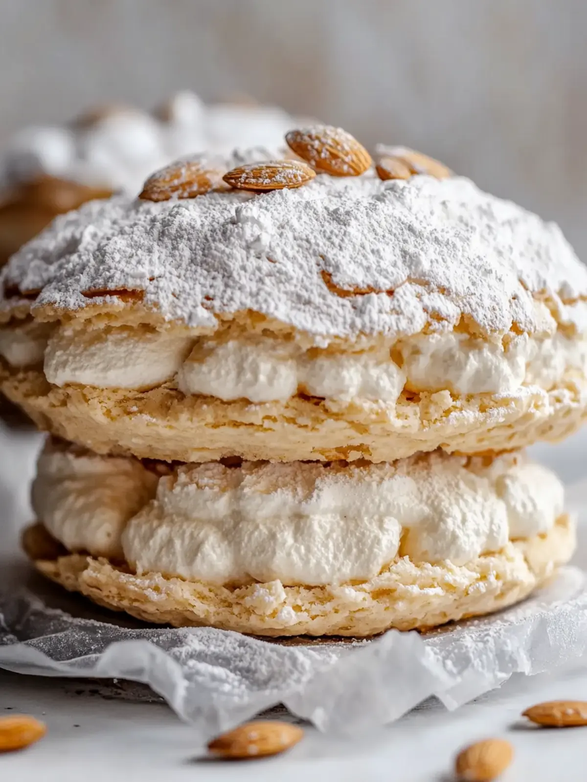 Almond Dacquoise Cream Clouds