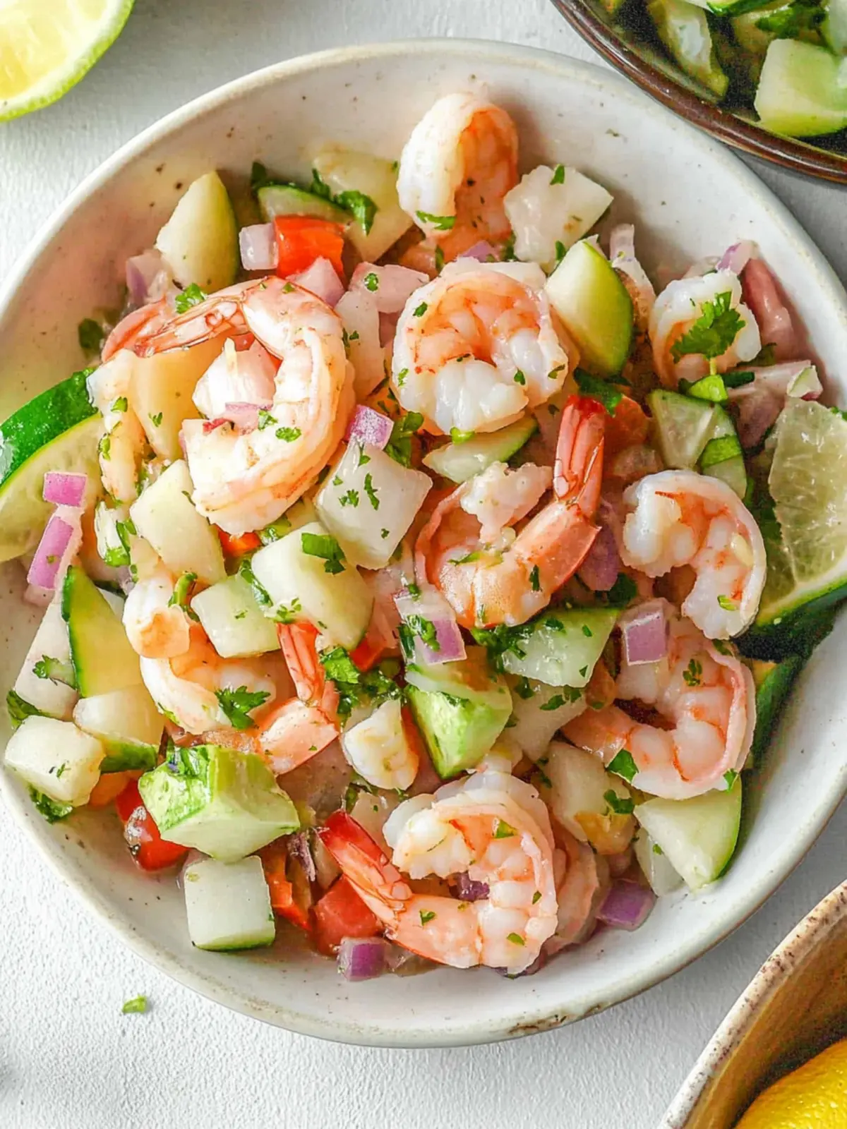 Homemade Peruvian Shrimp Ceviche