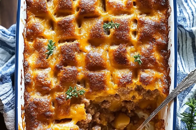 Maple Apple Sausage Christmas Breakfast Bake