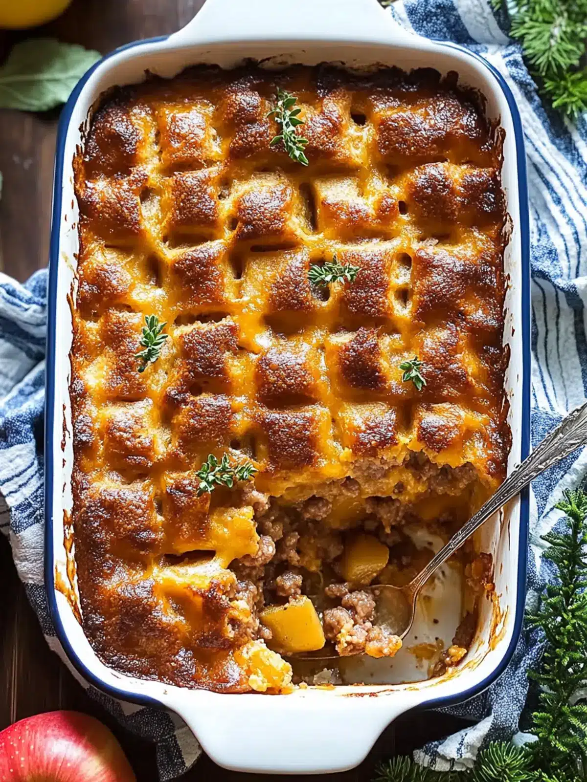 Delicious Maple Apple Sausage Christmas Breakfast Bake Recipe 5 Maple Apple Sausage Christmas Breakfast Bake