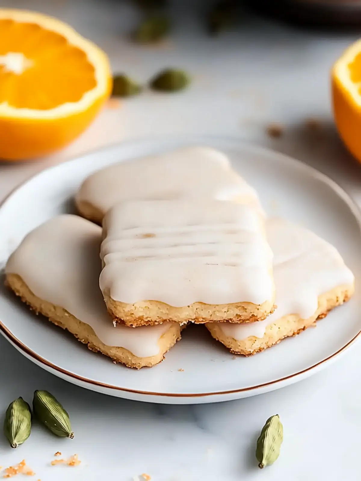 Cardamom Shortbread Cookies