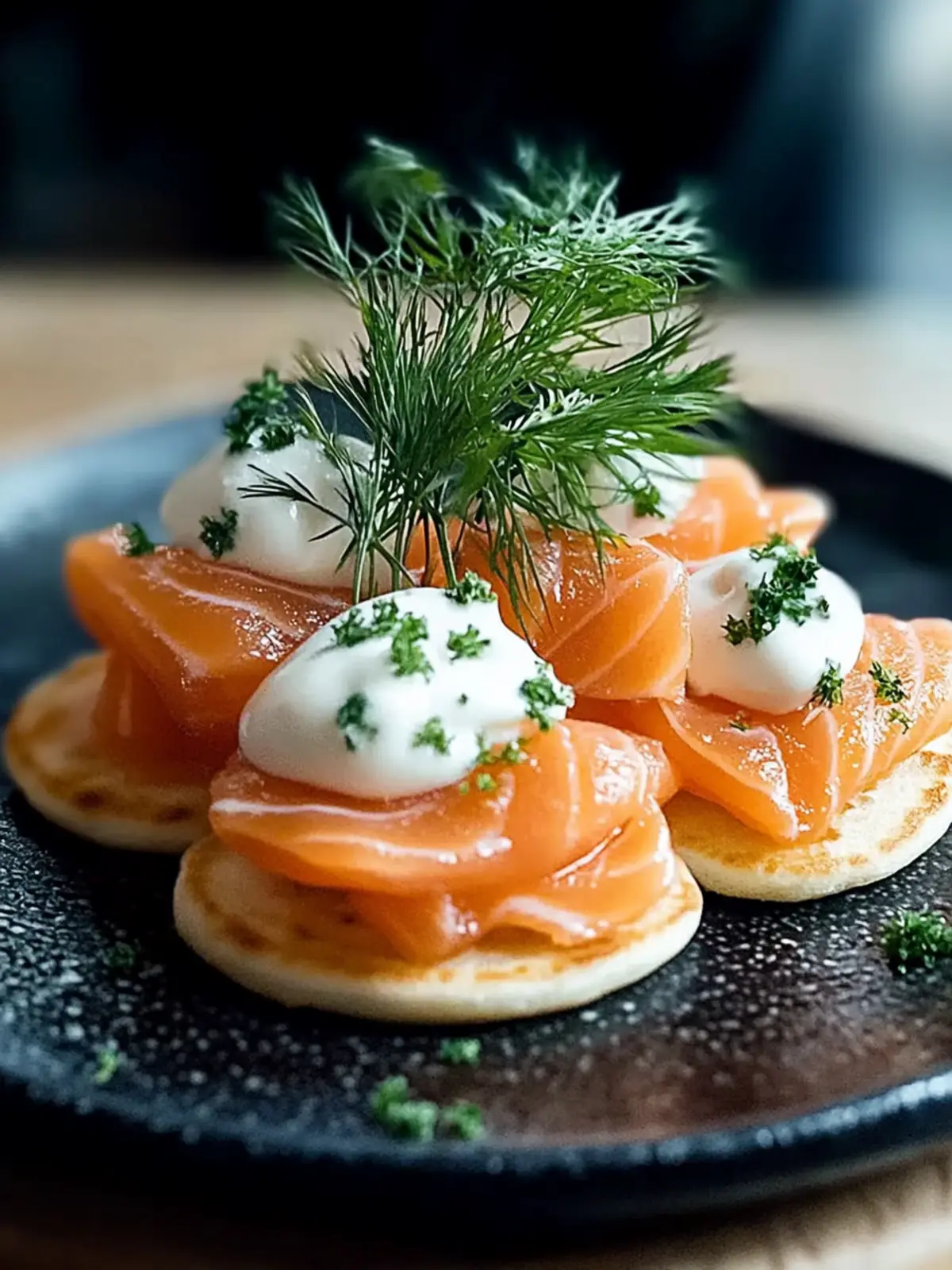 Blinis with Smoked Salmon