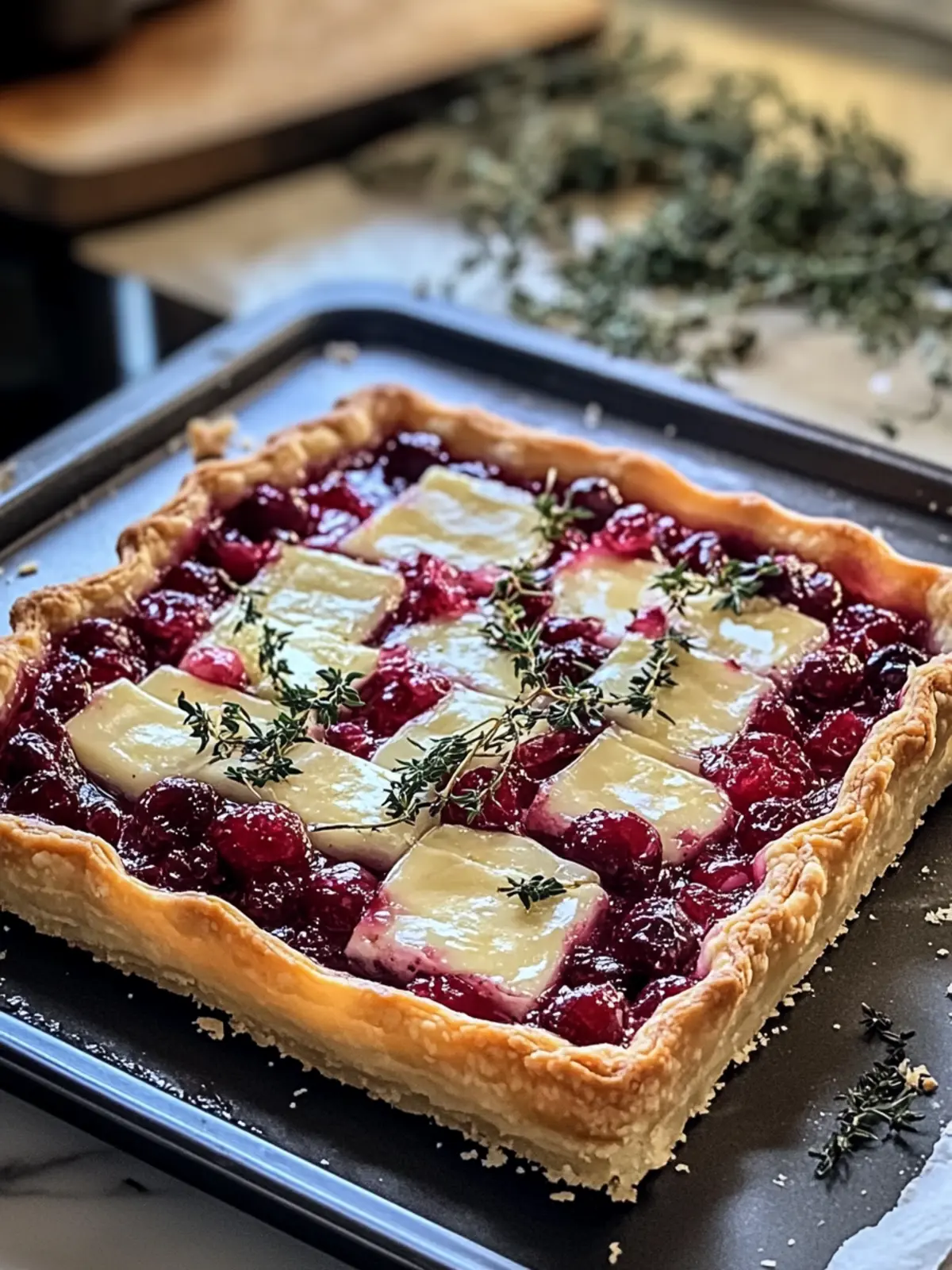 Cranberry Brie Tart