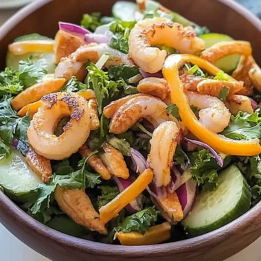 Baby Calamari Garden Salad