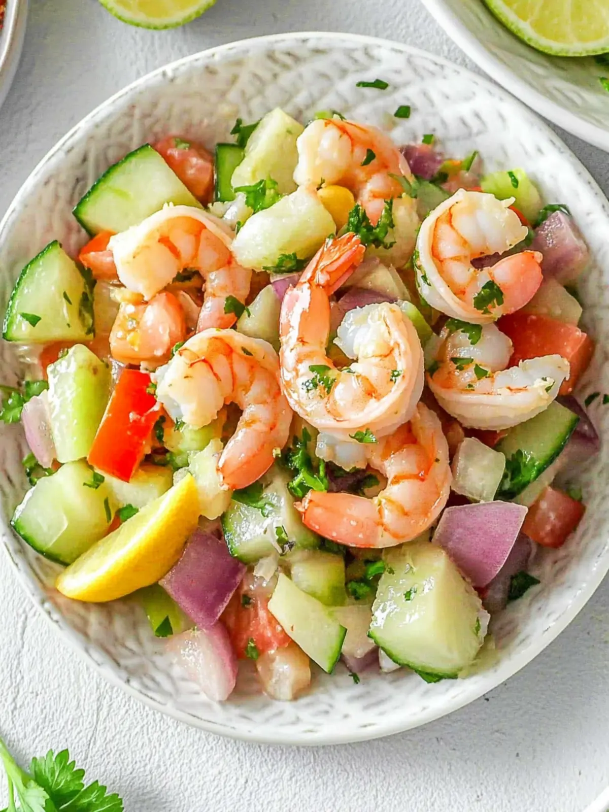 Homemade Peruvian Shrimp Ceviche