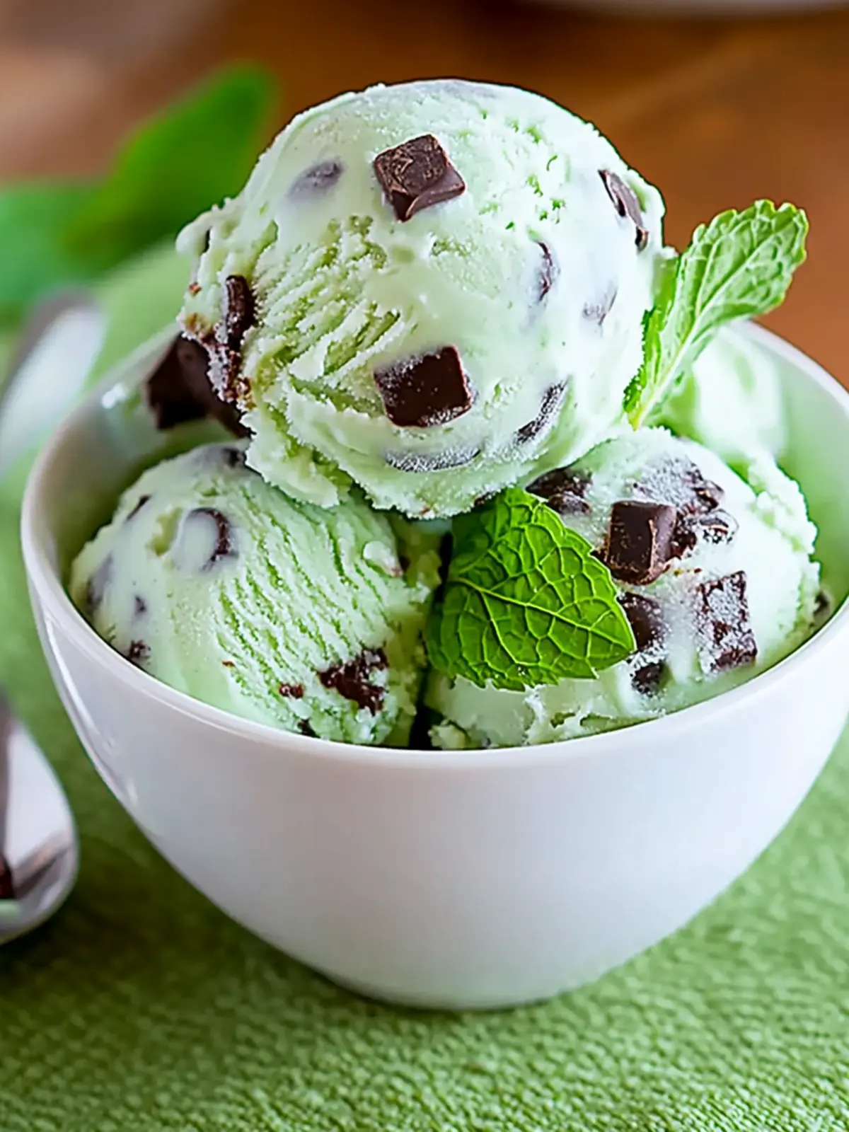 Mint Chocolate Chip Ice Cream