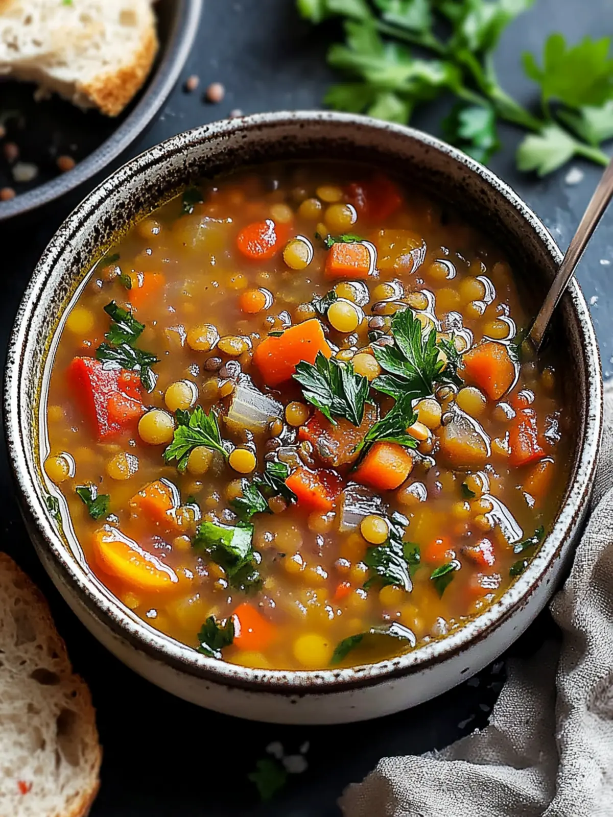 Hearty Mediterranean Lentil Soup for Cozy Weeknight Dinners 4 Mediterranean Lentil Soup