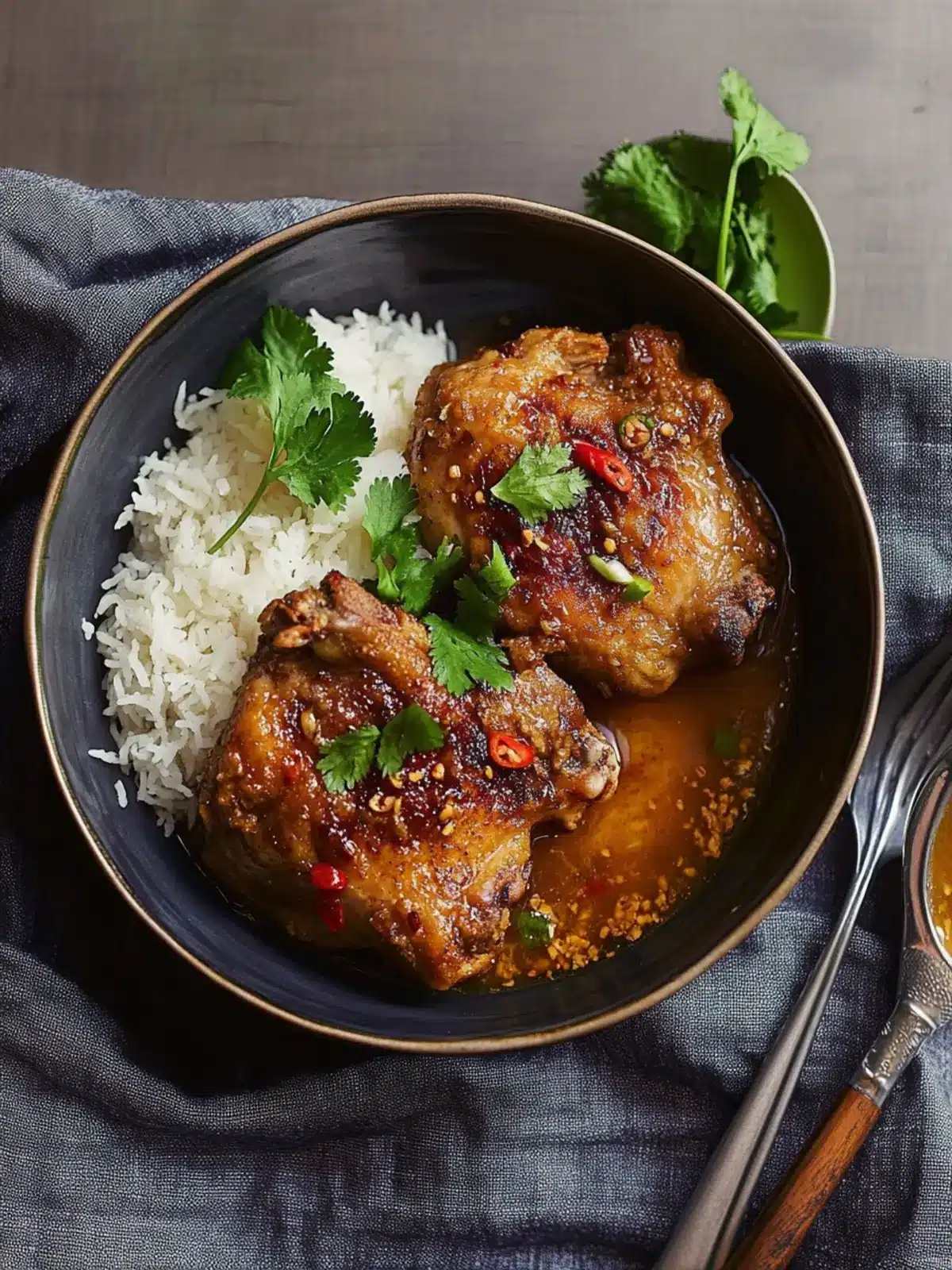 Braised Lemongrass-Chili Chicken