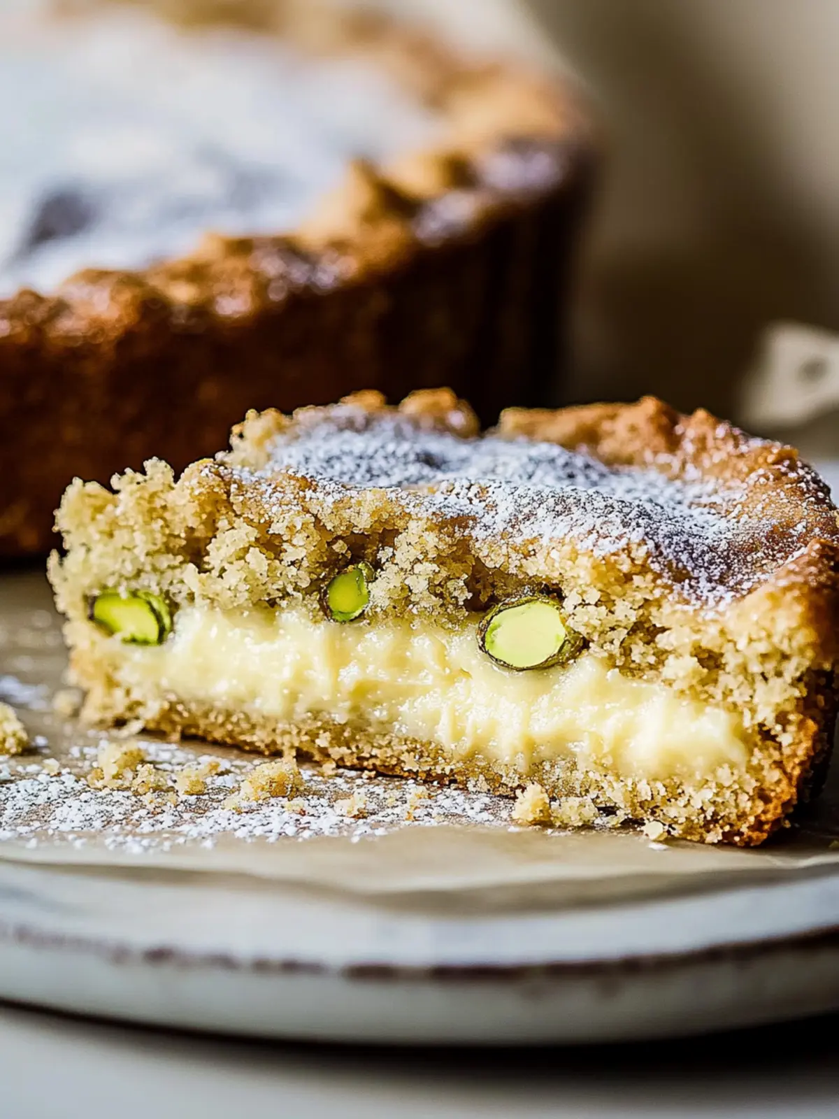Pistachio Gooey Butter Cake