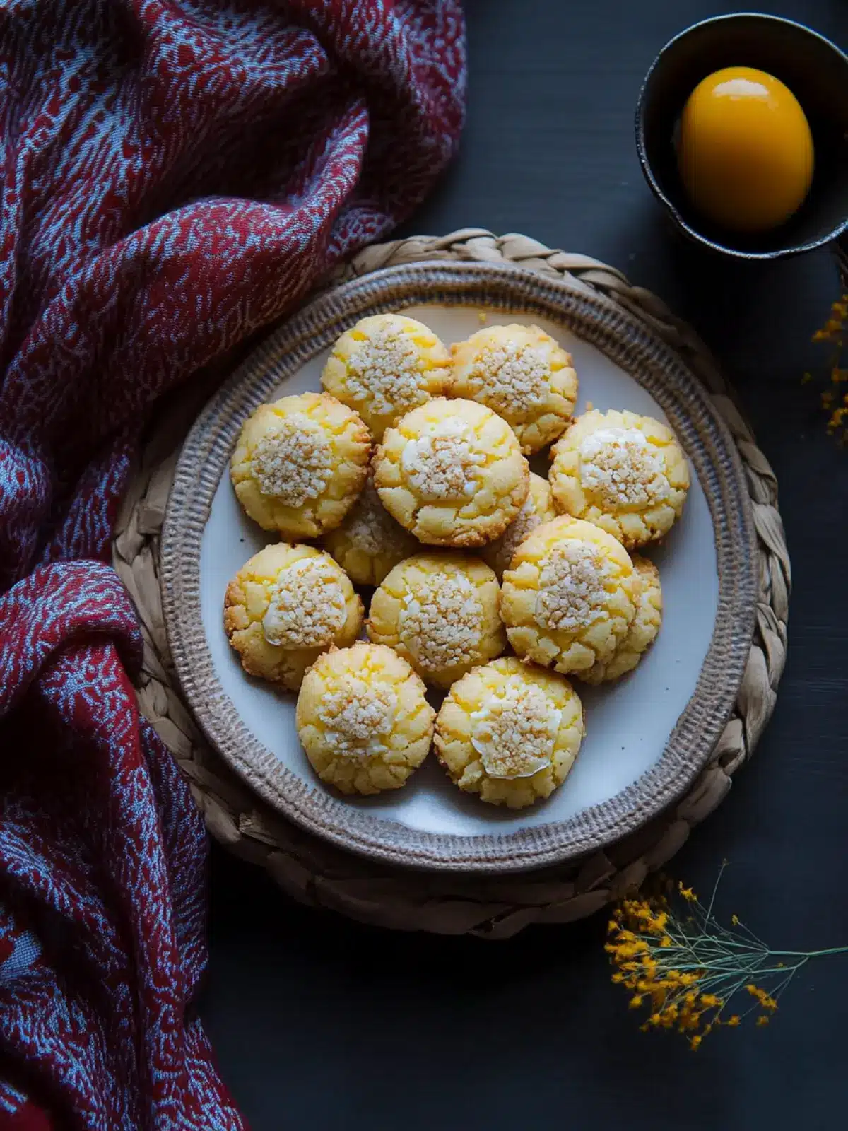 Salted Egg Yolk Cookies