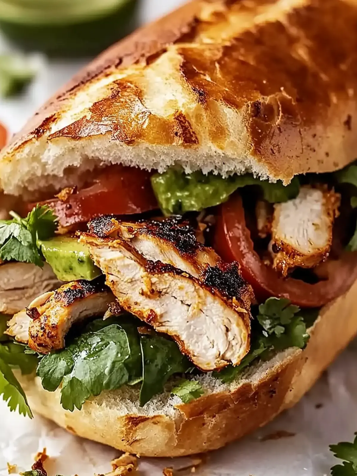 Flavor-Packed Chicken Torta Sandwich