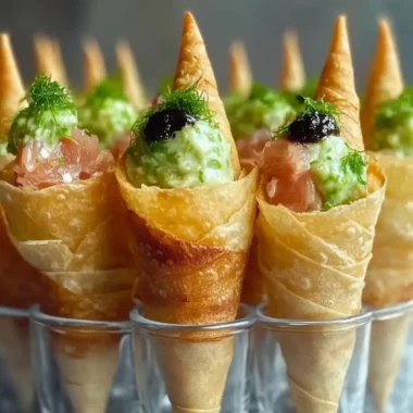 Sushi Wonton Cones