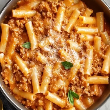 Ground Pork Pasta Dish