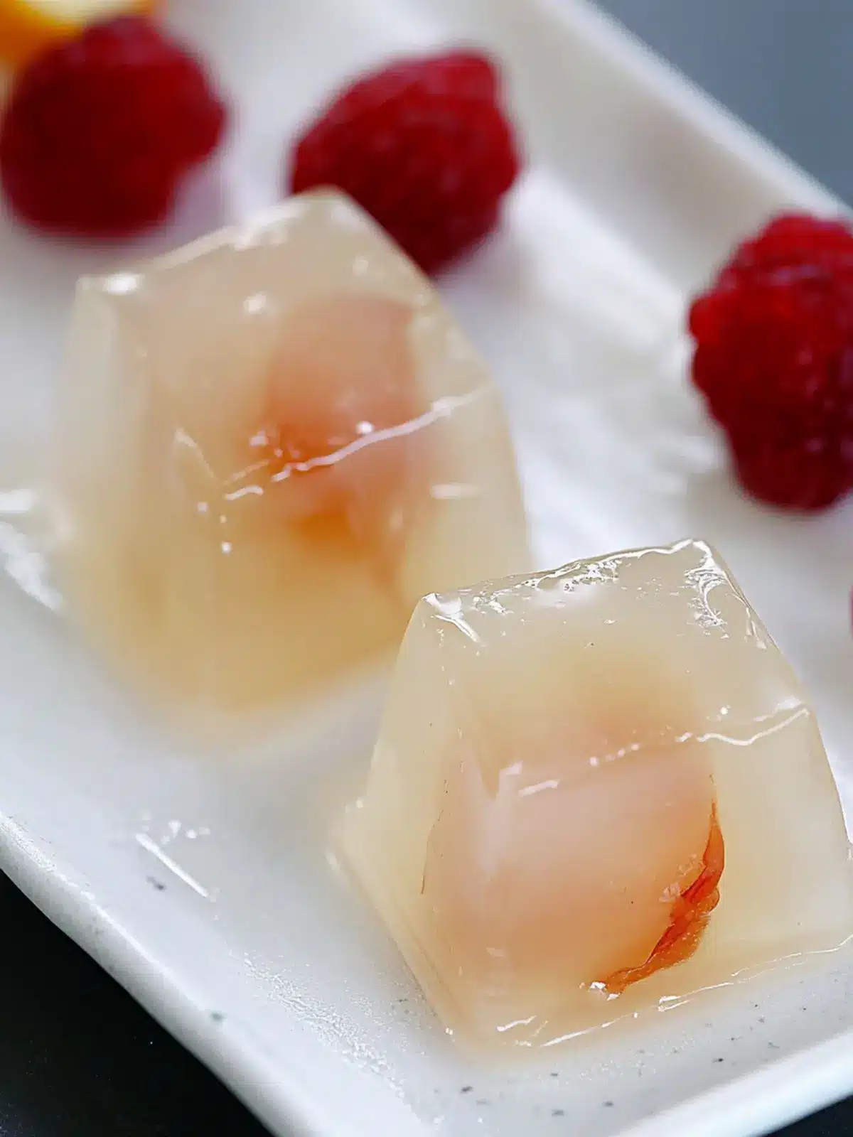 Lychee Jelly with Coconut Flavor