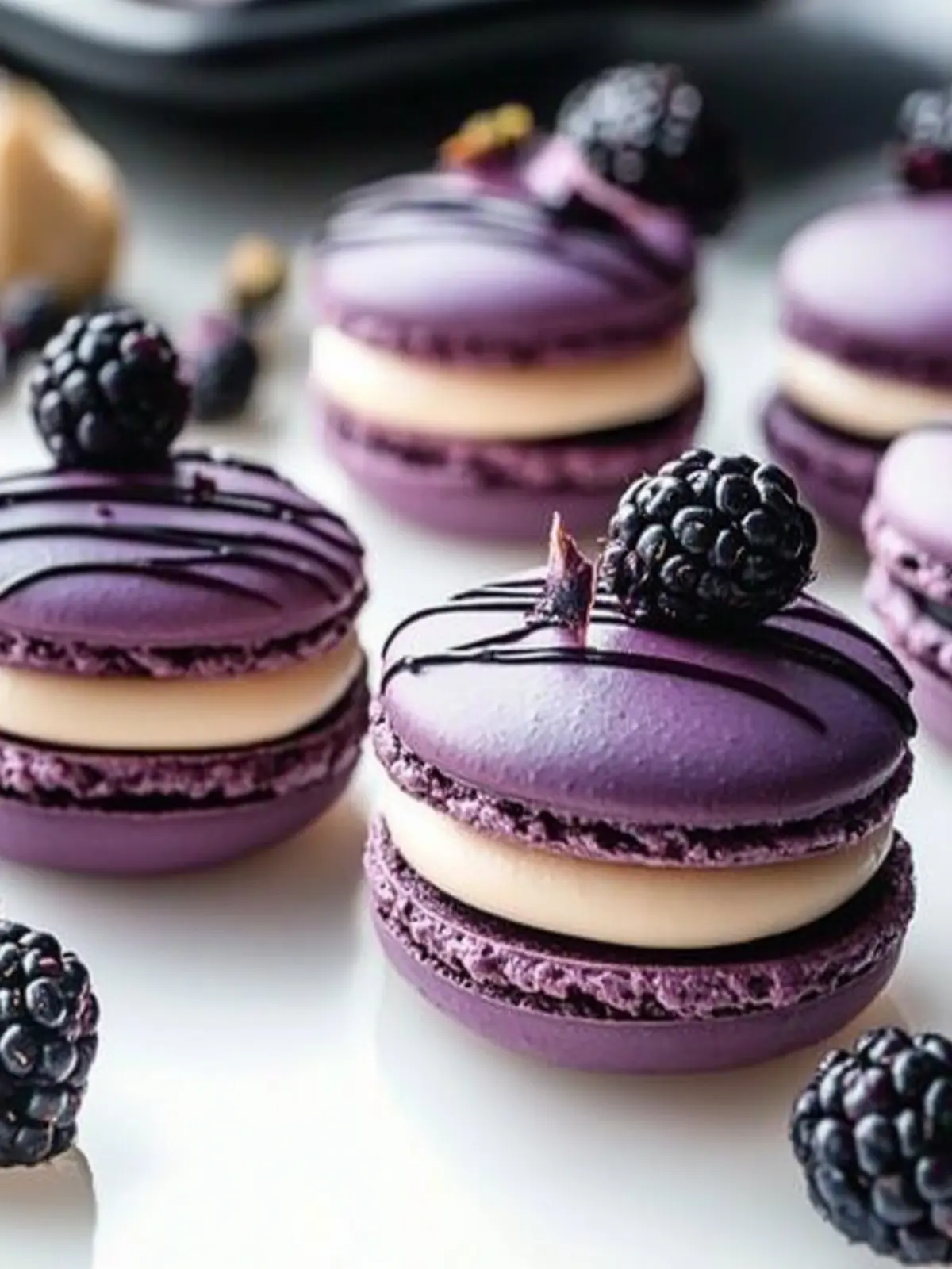 Delectable Blackberry Macarons for an Elegant Dessert Night 3 Delectable Blackberry Macarons