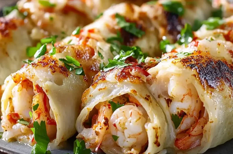 Shrimp-Crab Fajita Roll-Up Bombs