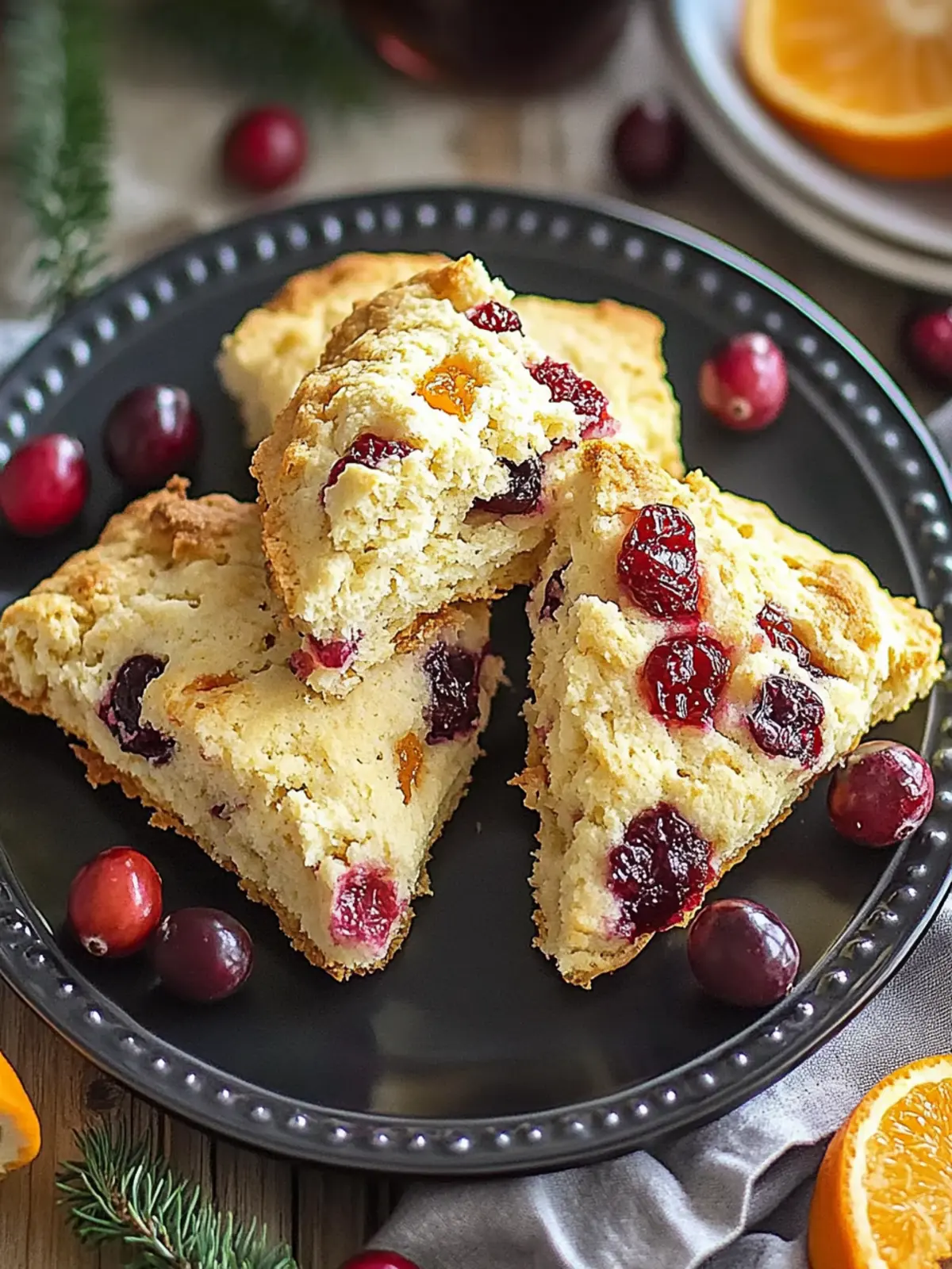 Cranberry Orange Scones