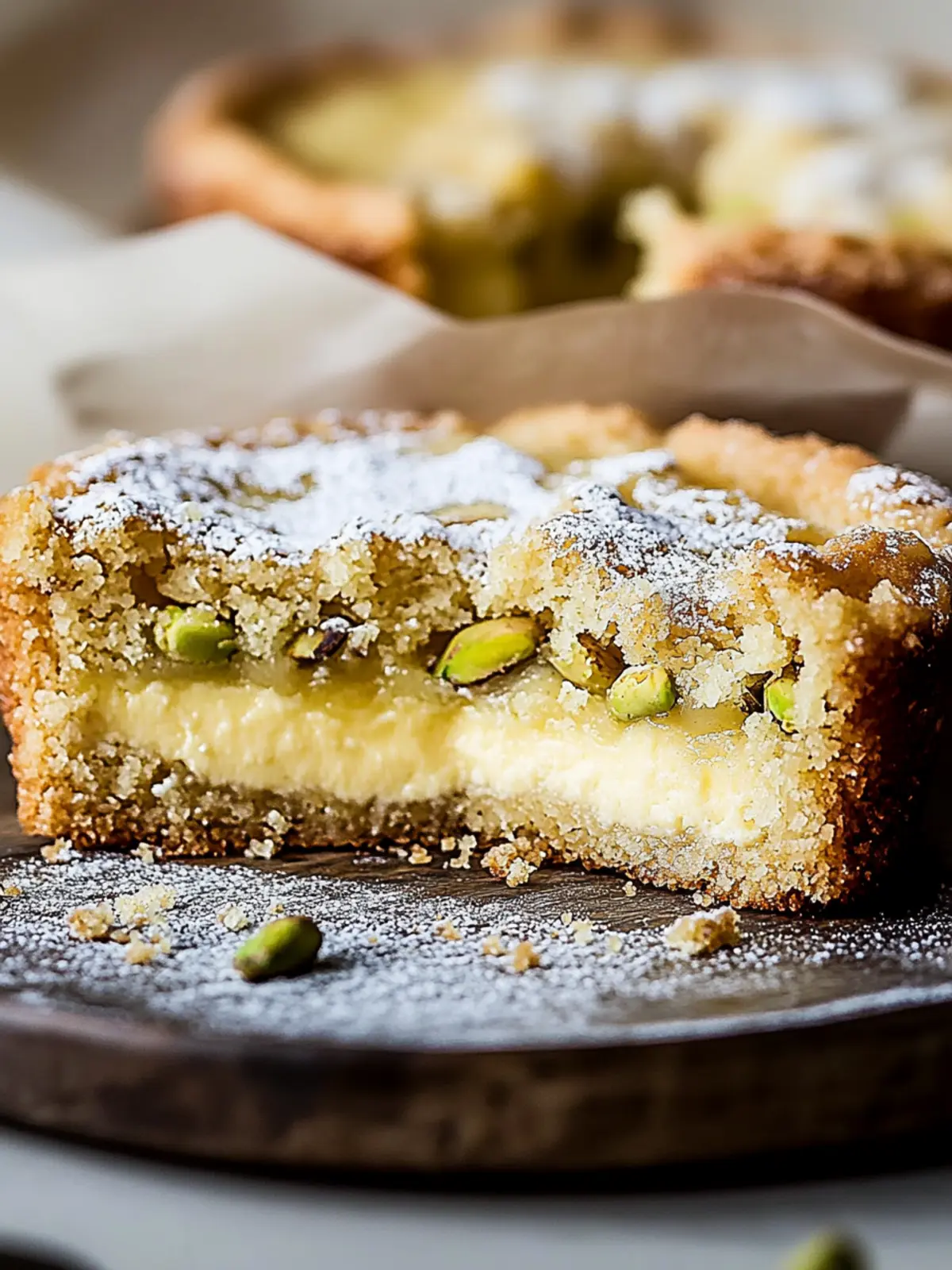 Pistachio Gooey Butter Cake