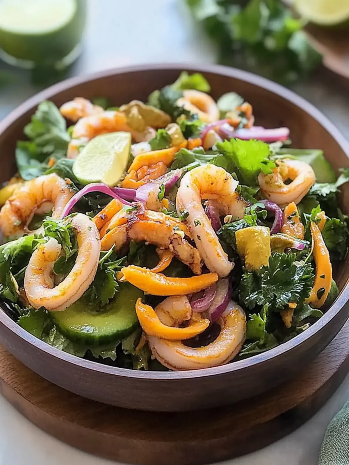 Baby Calamari Garden Salad