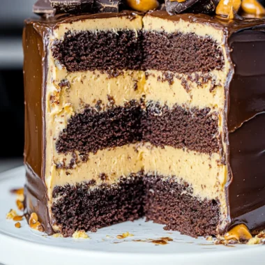 Chocolate Snickers Cake