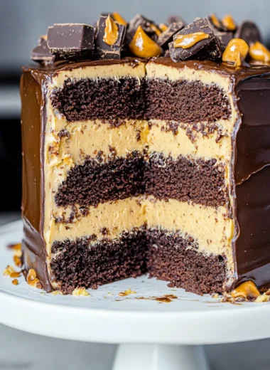 Chocolate Snickers Cake