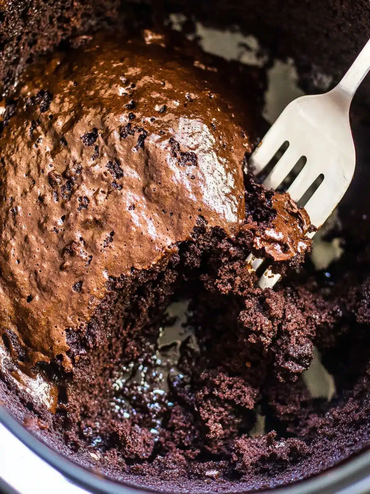 Slow Cooker Chocolate Lava Cake