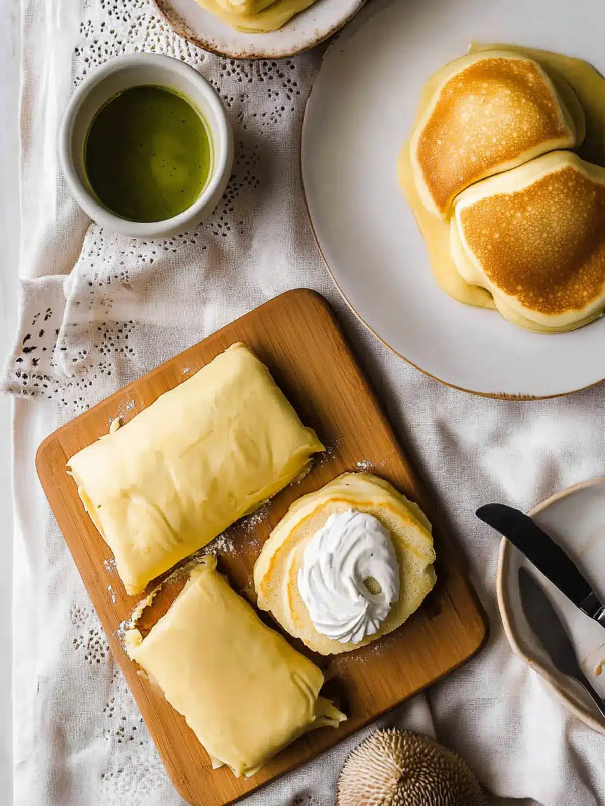 Durian Cream Pancakes