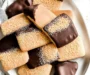 Indulge in Chocolate Dipped Churro Shortbread Cookies Bliss