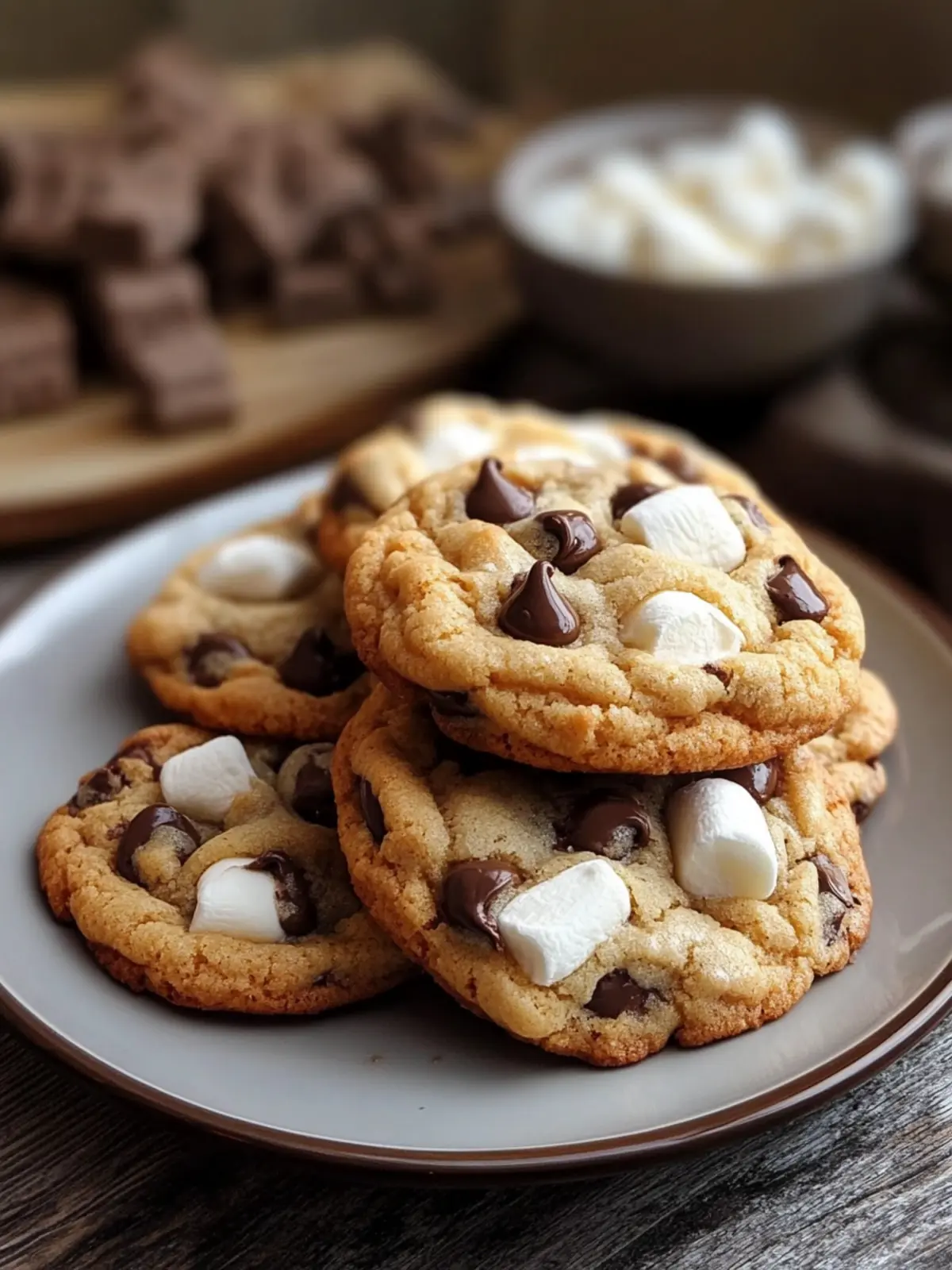 Marshmallow Chocolate Chip Cookies