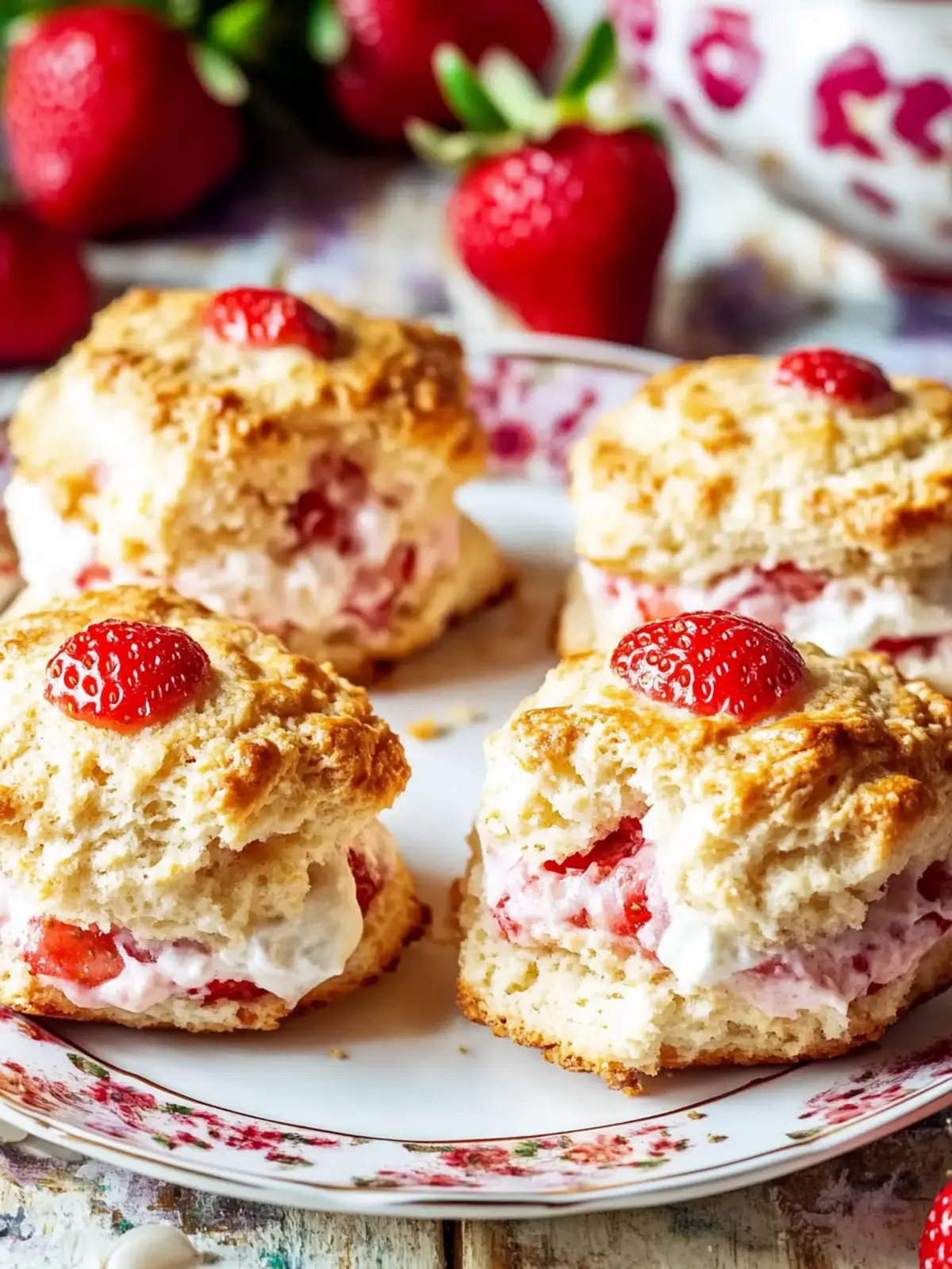Buttery Strawberry Scones: Quick Heaven for Your Brunch Table 5 Strawberry Scones
