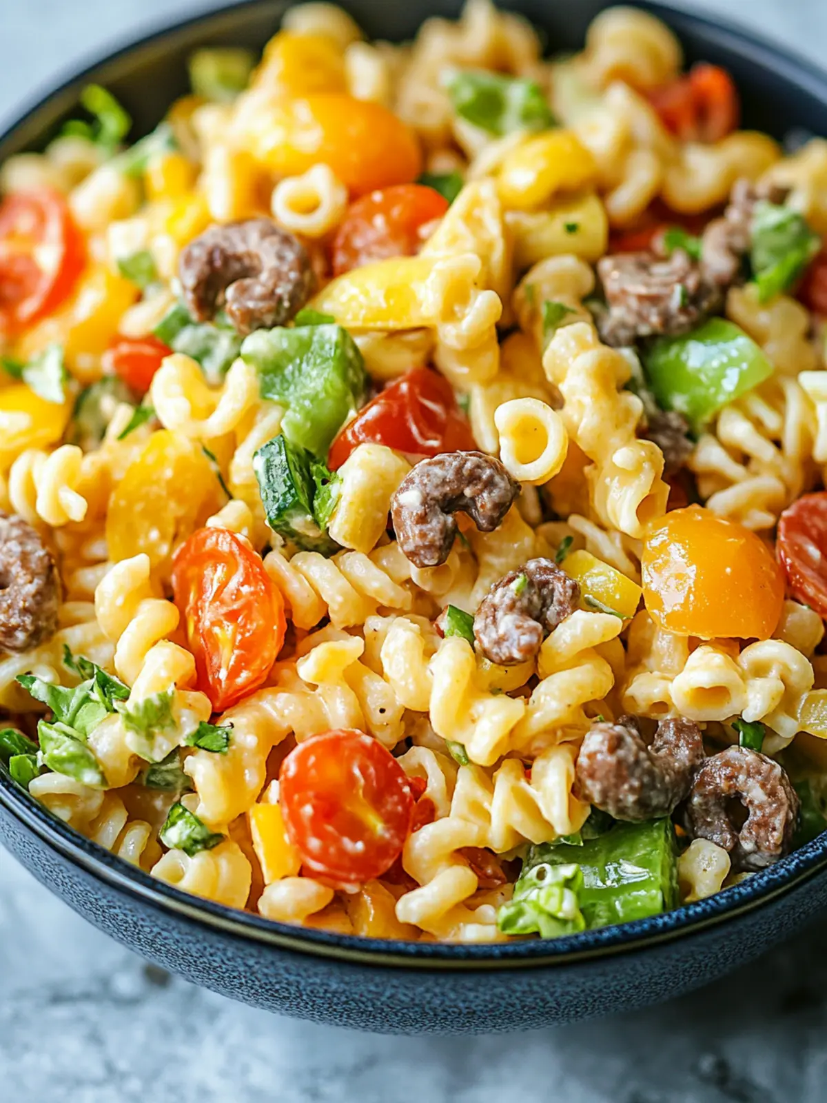 Big Mac Pasta Salad