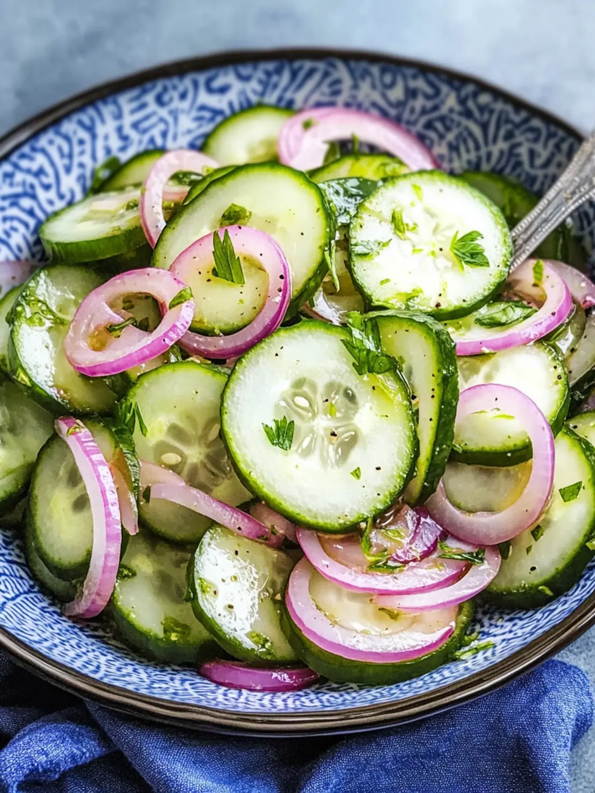 Cucumber Onion Salad