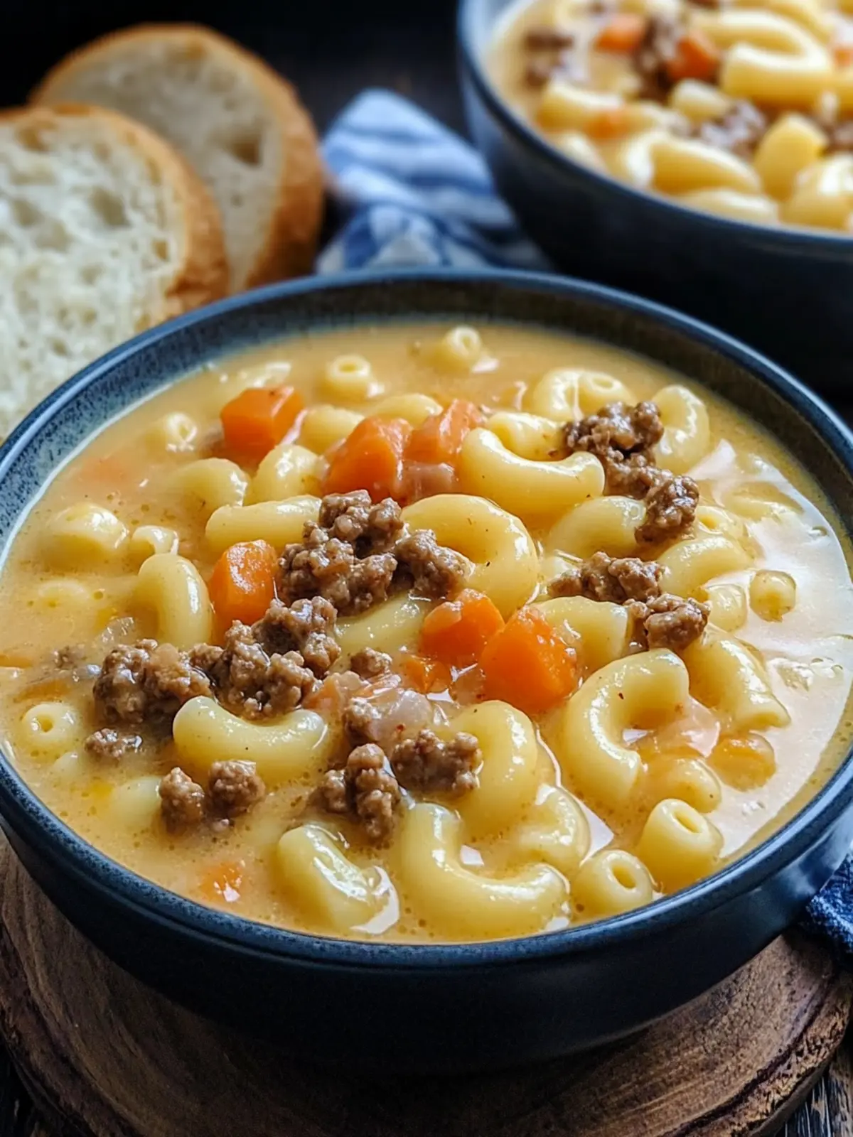 Cheeseburger Macaroni Soup