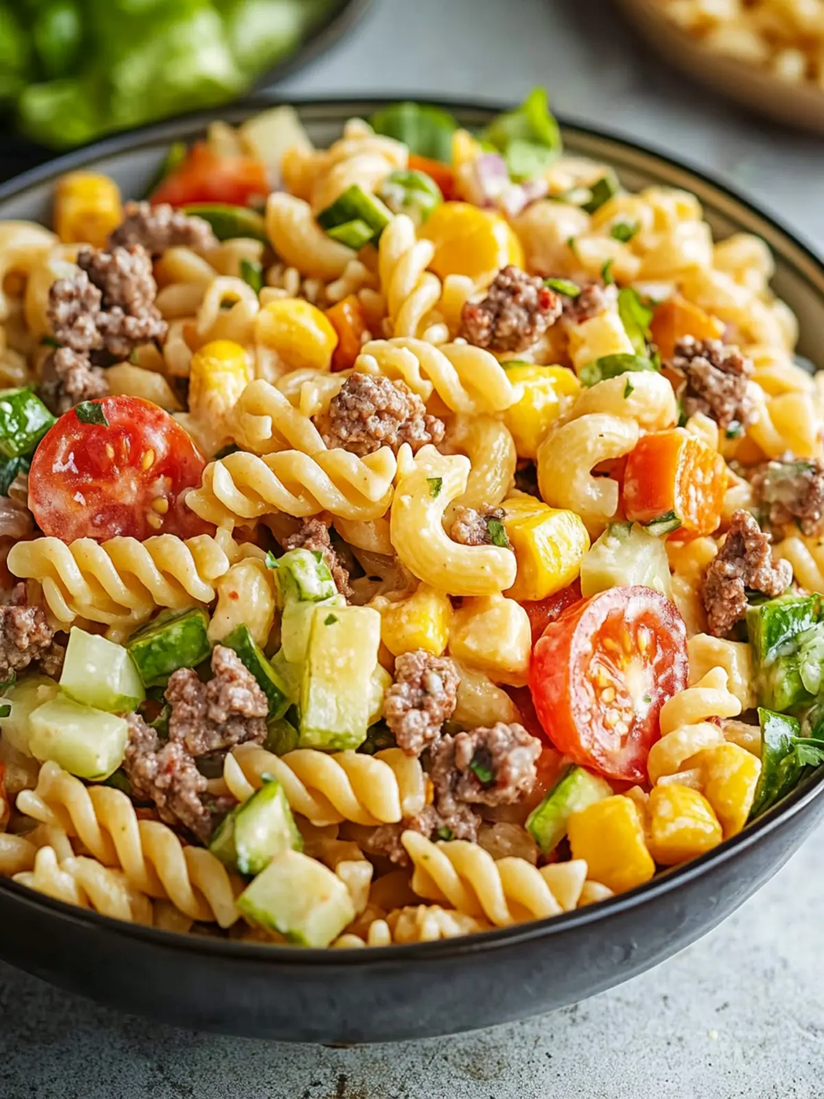 Big Mac Pasta Salad