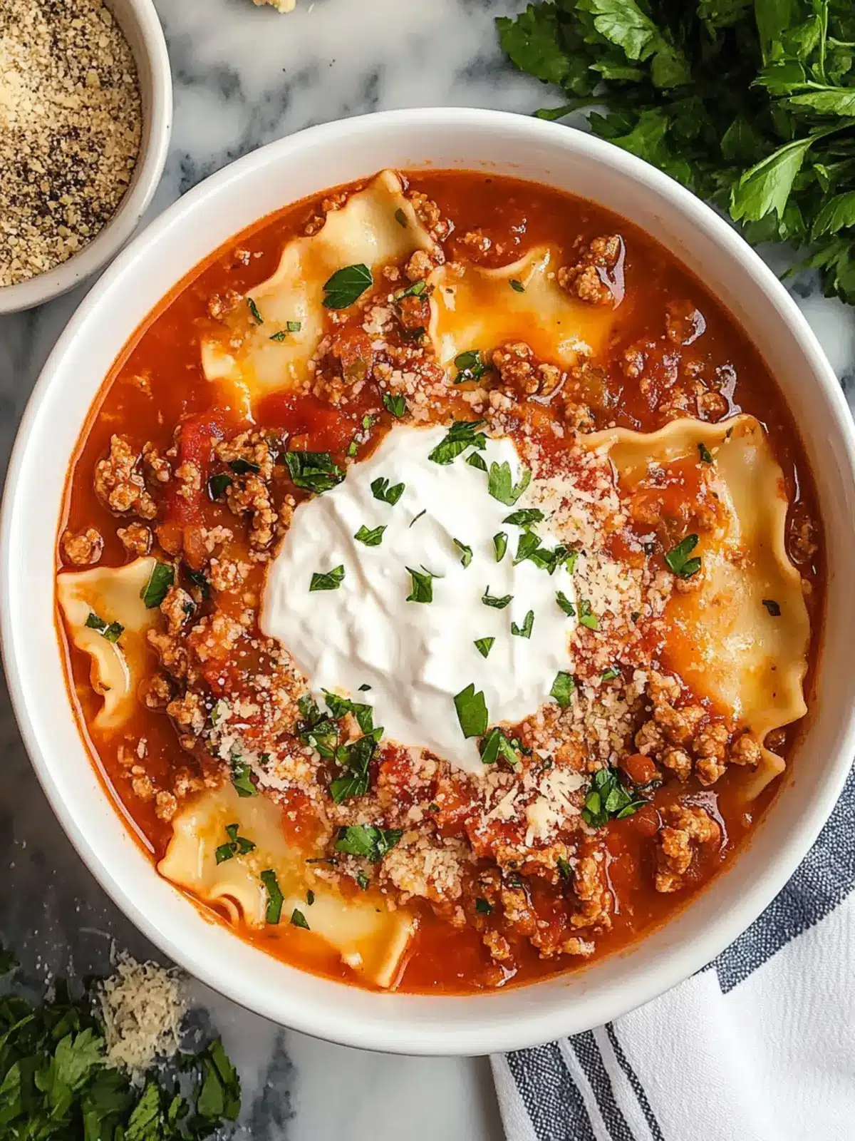 Crockpot Lasagna Soup