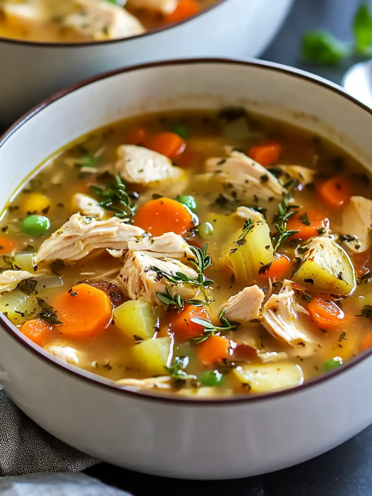 Hearty Chicken Veggie Soup