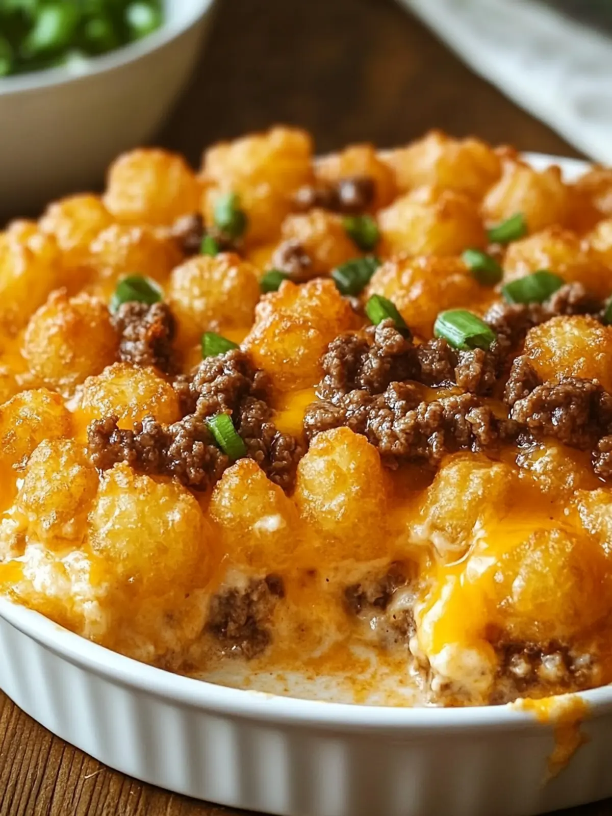 Tater Tot Casserole with Ground Beef