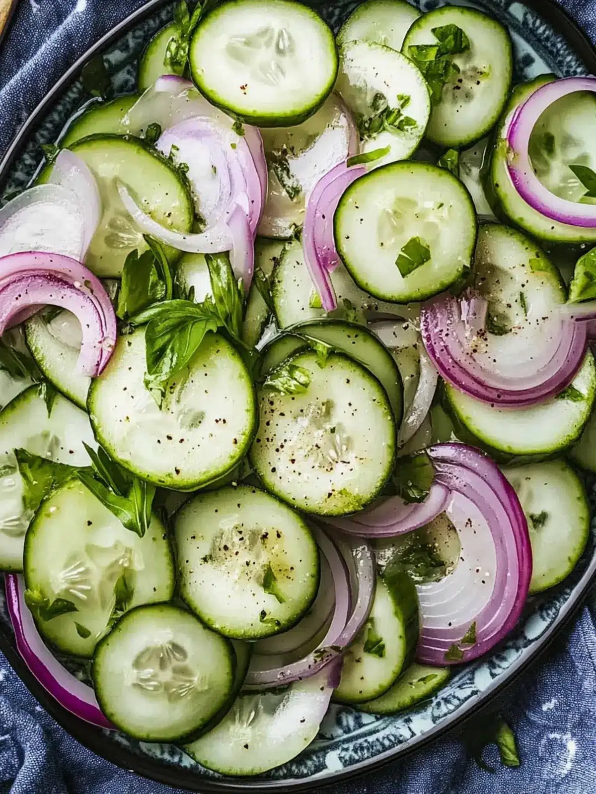 Cucumber Onion Salad