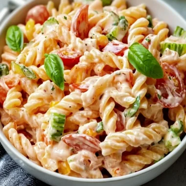 Pink Cadillac Pasta Salad