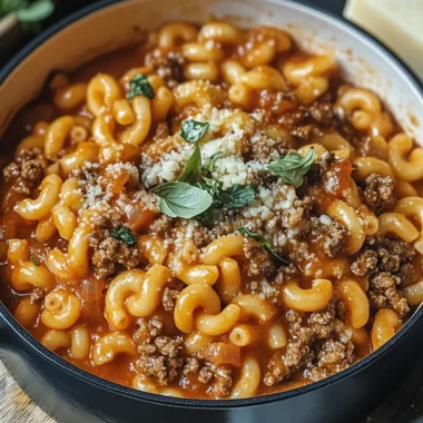 One Pot Beefaroni