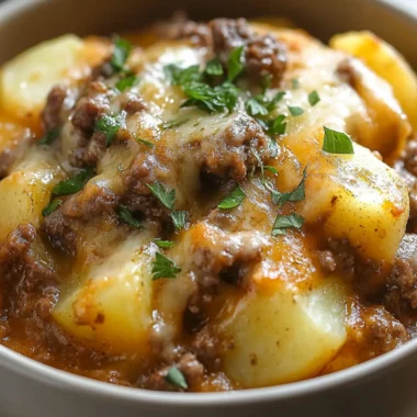 Crockpot Hamburger Potato Casserole